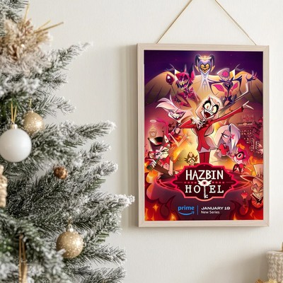 Hazbin ̣Hotel Dark Fantasy Animation TV Series Poster Colorful Wall Art Decor(b)