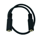 2.5mm 4Pole Female to Female AUX Audio TRRS Adapter Converter Cable Extender