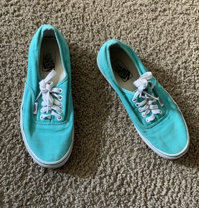 turquoise vans shoes