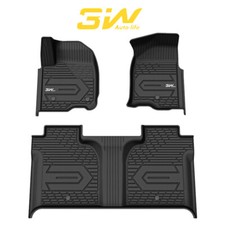 3w Floor Mats Liner For 2019-2026 Silverado Sierra 1500 2500 3500 Crew Cab Tpe