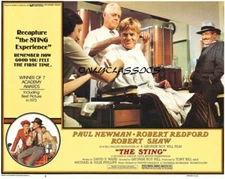 1973 THE STING 11X14 MOVIE LOBBY POSTER ROBERT REDFORD GETS HAIRCUT BARBER SHOP