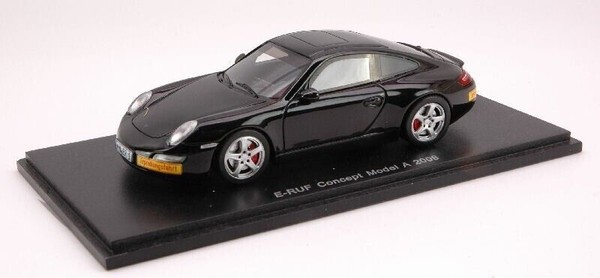 Porsche E-Ruf Concept Modell A 2008 Schwarz Spark S0739 1:43 Harz Deutschland-image