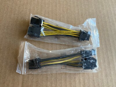 Dual 6 Pin to 8 Pin PCI-E Express NVIDIA GTX Video Card 