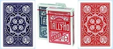 Tally Ho No.9 Fan Back Playing Cards 12 Deck Bundle (6 RED & 6 Blue)