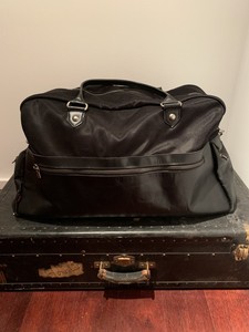 john varvatos leather duffle bag