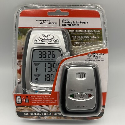 Acurite Wireless Cooking & BBQ Thermometer with Pager Brand New In Package 
