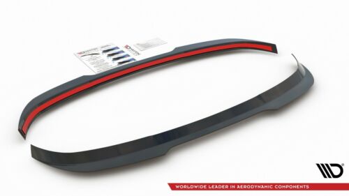 Spoiler Extension CAP Maxton Design Gloss Black ABS For BMW 1 Series F40 M-Sport - Picture 1 of 4