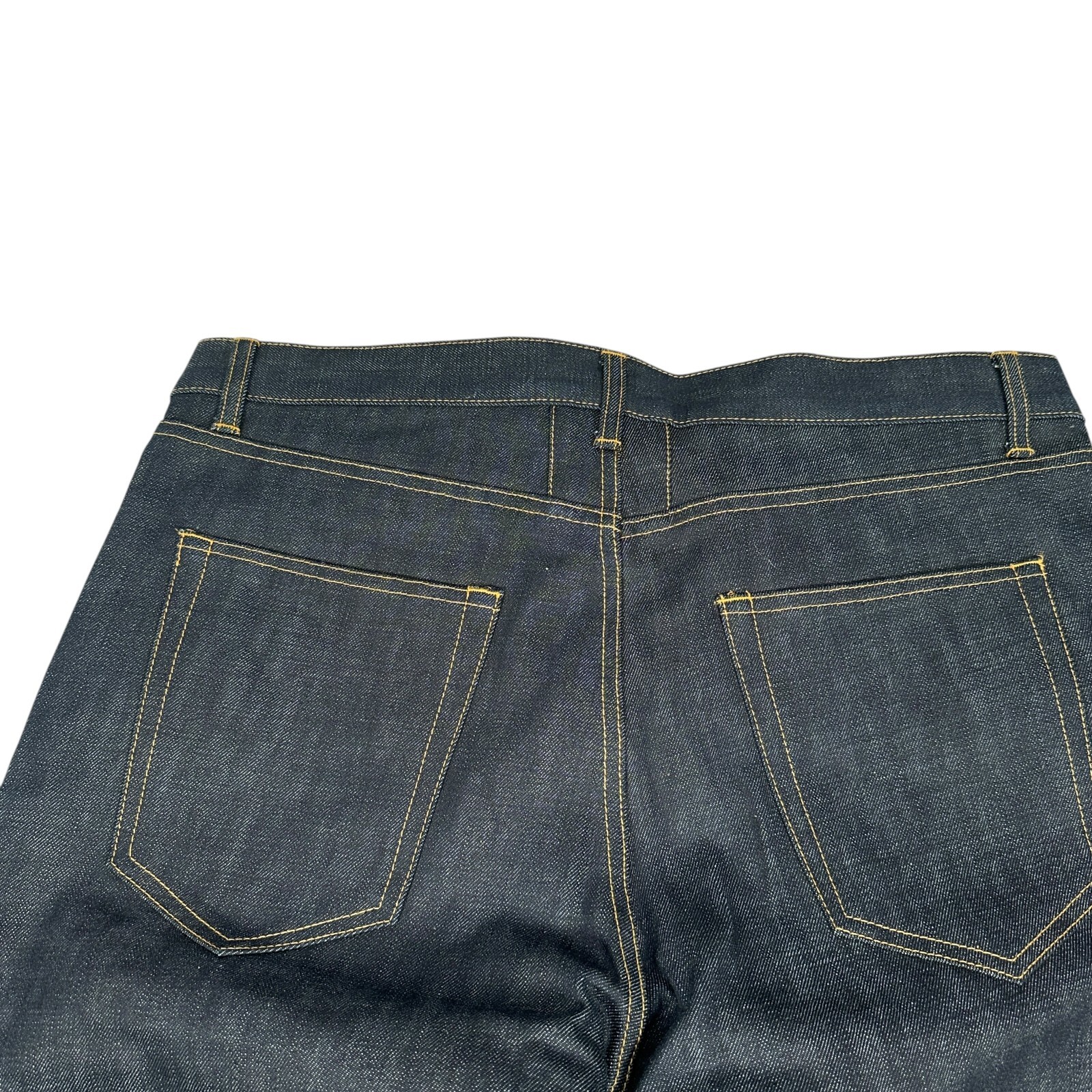 Jeans Yves Saint Laurent Paris D03 M ST LW Uomo 36 Blu Scuro Denim YSL Giappone Nuovo