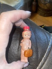 VTG CELLULOID KEWPIE With Top Hat Doll EUC
