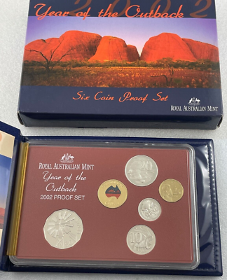 2002 Australia Year of the Outback RAM Proof Set with Coloured $1