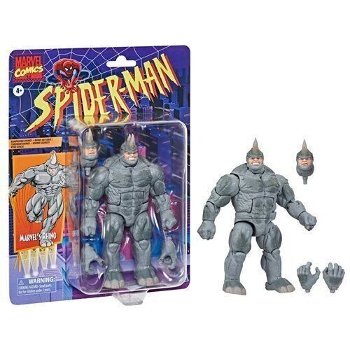 マーベルレジェンド　スパイダーマン　ライノ Spider-Man Retro Marvel Legends Rhino 6-Inch Action Figure