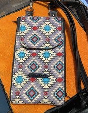 Crossbody Wallet with Cell Phone and Card Holders.
