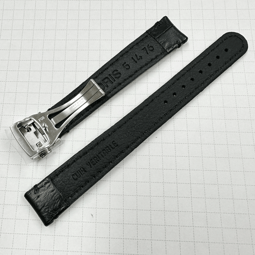 Genuine New ORIS 5 14 76 Leather Strap 14mm with D Buckle #507 - Picture 2 of 5