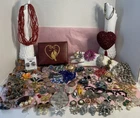 VTG Large Lot of Signed Quality Costume Jewelry 100+ Pieces with 81 grams 925