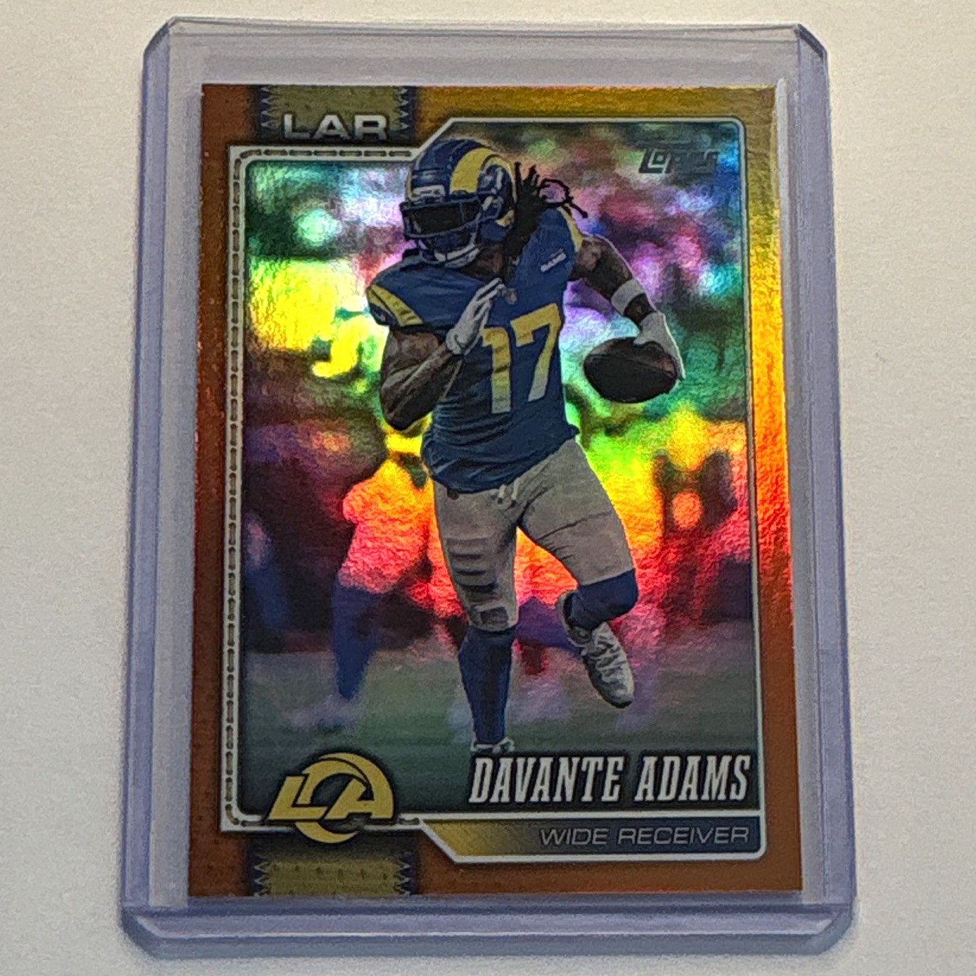 Topps 2025 Topps Chrome Davante Adams Rams #165 Orange Refractor /25