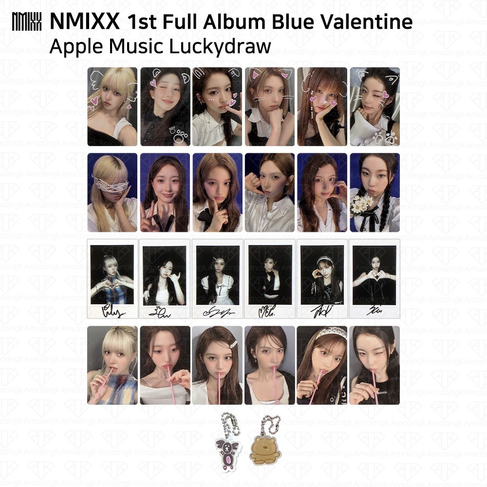NMIXX 1st Full Album Blue Valentine Applemusic Luckydraw Drink