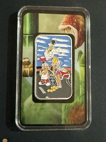 Coins R Us 1 Troy Oz .999 Fine Silver “Mario And Peach Gangsters”