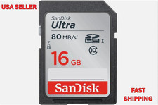 SanDisk 16GB Ultra SDHC UHS-I Memory Card Class 10 80MB/s