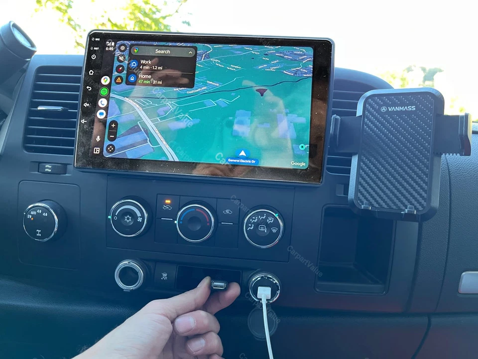 For Chevrolet Silverado 1500 2008-2013 Android 13 Carplay Radio GPS WIFI FM 32G - Image 4 of 4