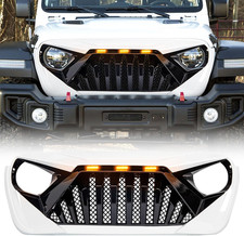 American Modified Goliath Grille with Amber LED Running Lights Compatible with 2