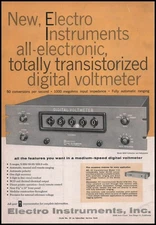 1959 Electro Instruments Inc San Diego Transistorized Digital Voltmeter Print Ad