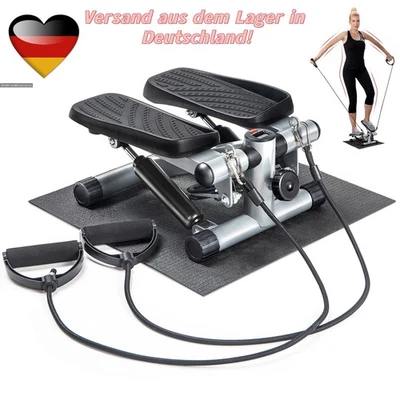 TARESNESS Ministepper Swingstepper Heimtrainer Fitness Trainingsbänder für Aerobic Workout