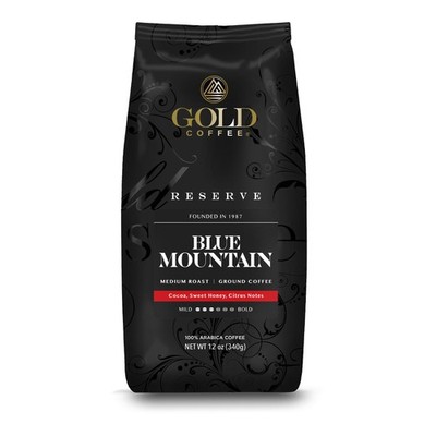 Gold Coffee Co. Blue Mountain Premium Blend - Medium 12 Ounce (Pack of 1)