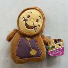 Disney Princess Beauty and the Beast Cogsworth Plush 5" w/ Tag Disney Parks