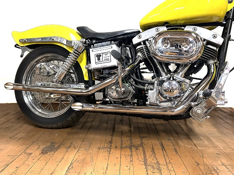 Juego de tubos de arrastre MCM FXE Goose cromados para Harley Davidson Foto 2 de 4