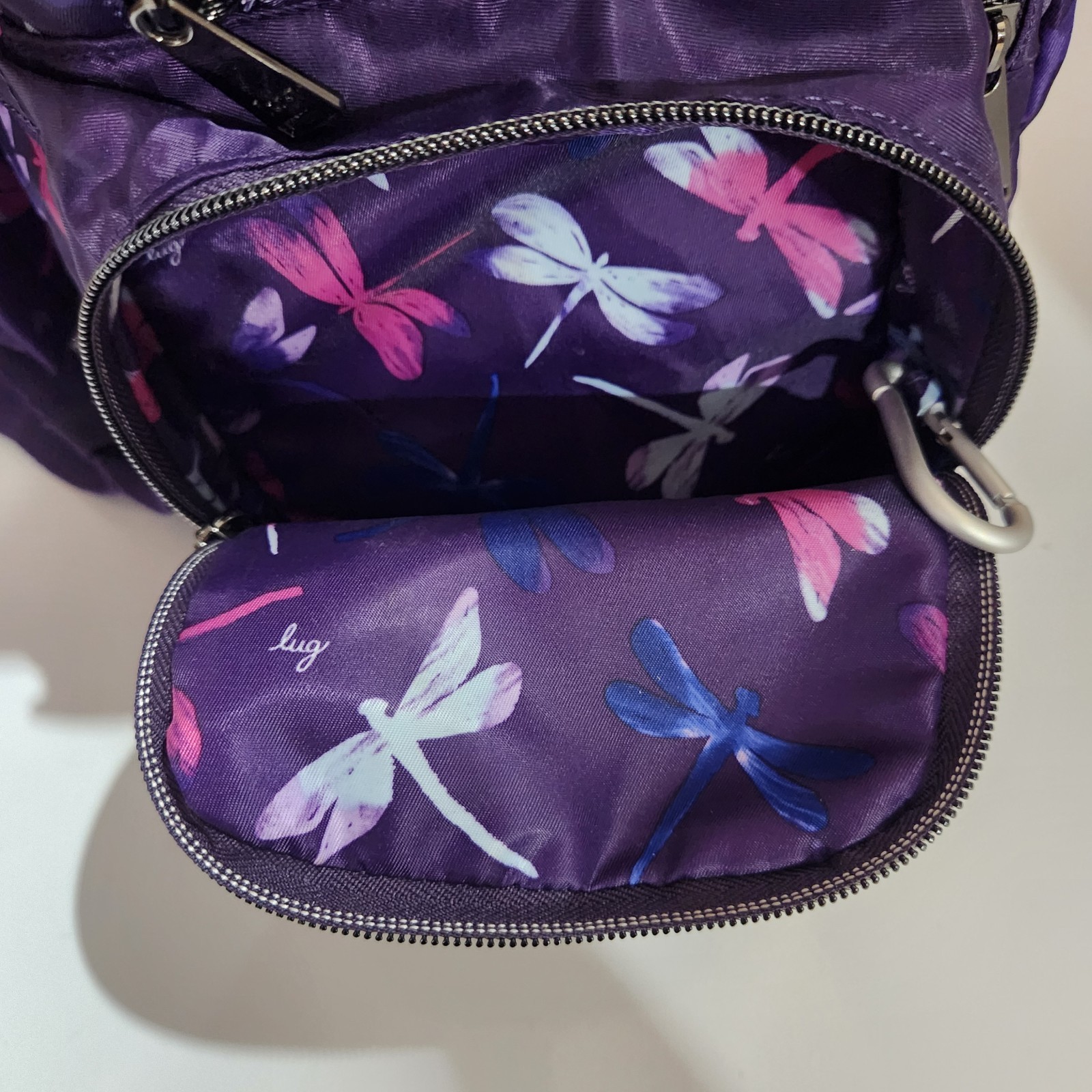 LUG Echo Packable Spacious Backpack Purple Dragon… - image 8