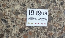1/32 Strombecker slot car MIDGET DECAL SHEET- 19 KURTIS RACING