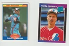 2 1989 RANDY JOHNSON ROOKIES SCORE AND DONRUSS LEAF BOTH NRMT