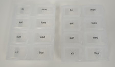 Weekly Pill Organizer Large, Clear Easy Open Pill Box 7 Day - Lot of 2