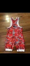 4 TIME ALL AMERICAN WRESTLING SINGLET Camo, Adult XXS fits like a Boys 10/12