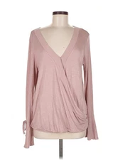 Olive and Oak Women Pink Long Sleeve Top M