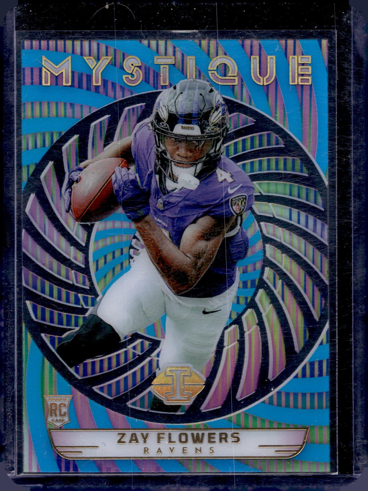 2023 Panini Illusions #42 Zay Flowers Mystique Light Blue #/299 RC Ravens