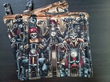 Potholders, handmade set of 2, Night Riders