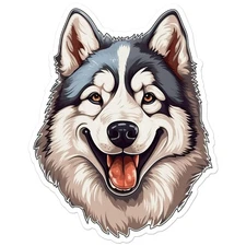 Siberian Husky - Vinyl Decal Sticker - Car Window Laptop - ebn11306