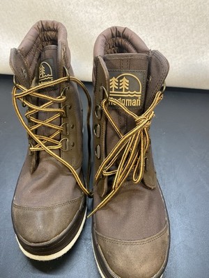 Hodgman Felt Sole Wading Boots Mens Size 11 Brown Fishing Hiking Boot 19210