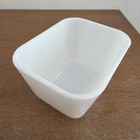 Vintage Pyrex Unmarked True Opal White 501 Refrigerator Dish No Lid