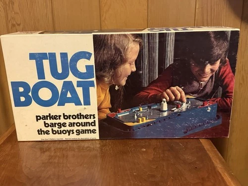 Tug Boat Parker Brothers Barge Around the Buoys Game Vintage 1974
