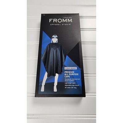 FROMM Apparel Studio Premium All Purpose Cape for Haircoloring Black, NEW