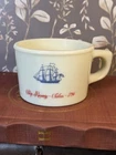 Vintage Old Spice England  Shulton Shaving Milk Glass Mug Ship Recovery Salem