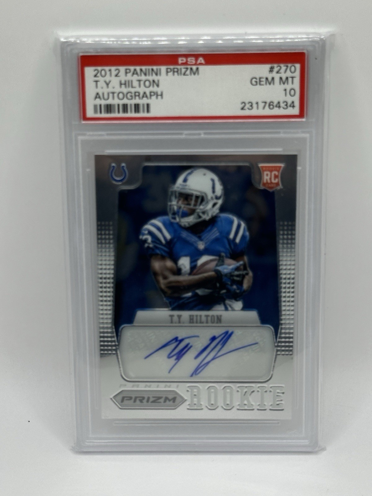 TY Hilton Panini Prizm #270 Autograph