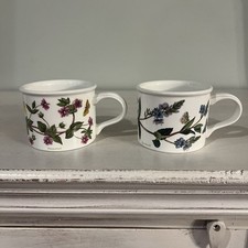 Vintage Portmeirion Botanic Garden Speedwell And Pimpernel 1972 Set Of 2