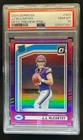 2024 Donruss JJ McCarthy Optic Rated Rookie Preview Pink #303 Vikings PSA 10