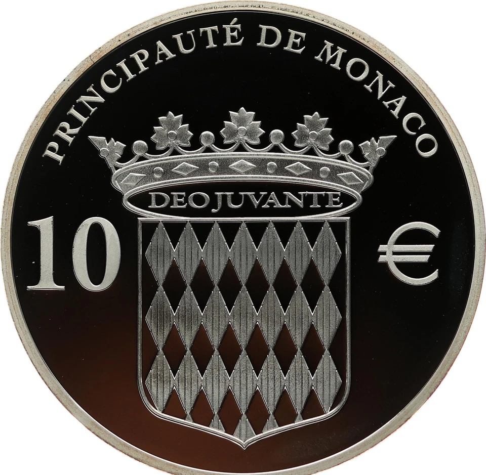 Monaco 10 Euro 2012 Silber PP - 400 Jahre Fürstentitel Honore II. 6500 Ex.- MGM - Bild 3 von 4