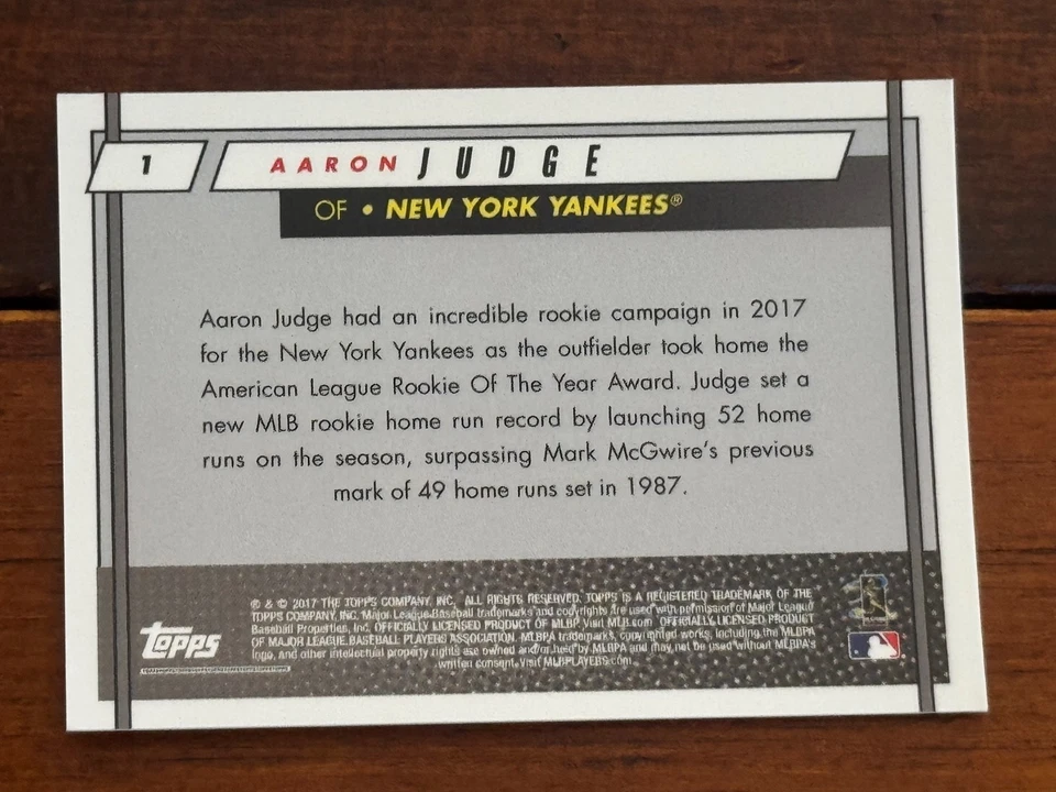 2017 Topps On Demand  #12 ROOKIE CLASS 20 Card Full Set-2828 Made w/Judge RC - Image 2 of 4