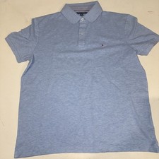 Tommy Hilfiger Men  s Blue Polo Shirt Large
