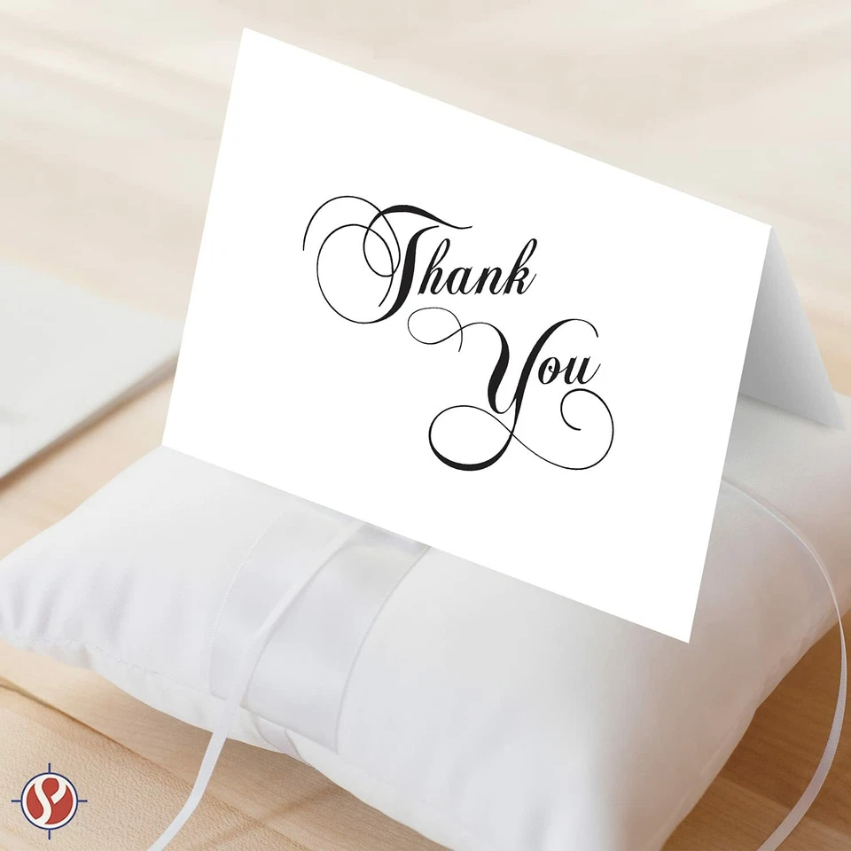 Thank You Greeting Cards and Envelopes, Weddings, Birthdays, Graduation (25 Qty) - Image 3 of 4